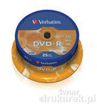 Pyta DVD-R Verbatim 16X 4,7GB cake (x25)