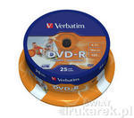 Pyta DVD-R Verbatim Printable 16X 4,7GB cake (x25)