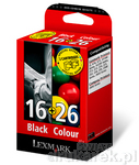 Zestaw 2x Tusz Lexmark 10N0016+10N0026 Black+Color (16+26)