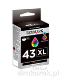 Lexmark 43XL Wysokowydajny Tusz do Lexmark X9570 Z1520
