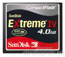 Karta Pamici SanDisk CompactFlash Extreme IV 4GB