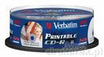 Pyta CD-R VERBATIM Printable 700MB Cake (25X)