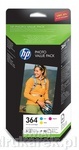 HP364 Zestaw Photo Value 3xTusz do HP Photosmart 5510 C/M/Y + Papier 85ark10x15