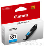 Canon CLI-551C Tusz do Canon PIXMA iP7250 MG5450 MG6350 Cyan