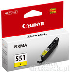 Canon CLI-551Y Tusz do Canon PIXMA iP7250 MG5450 MG6350 Yellow