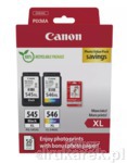 Canon Zestaw 1x PG545XL Czarny 1x CL546XL Kolor Do PIXMA + 1x Papier GP501