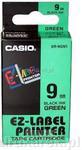 Casio XR-9GN1 Tama do drukarek etykiet Casio zielona/czarny druk 9mm d. 8m