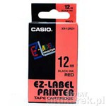 Casio XR-12RD1 Tama do drukarek etykiet Casio czerwona/czarny druk 12mm d. 8m