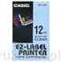 Casio XR-12GX1 Tama do drukarek etykiet Casio przezroczysta/czarny druk 12mm d