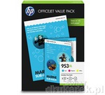 HP953XL Value Pack 3x Tusz Wysokowydajny Cyan Magenta ty + papier 75 ark. A4