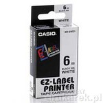 Casio XR-6WE1 Tama do drukarek etykiet biaa/czarny druk 6mm d. 8m