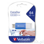 64GB Verbatim Pendrive DataBar USB 2.0 Niebieski