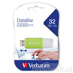 32GB Verbatim Pendrive DataBar USB 2.0 Zielony