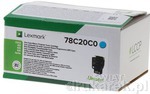 Lexmark 78C20C0 Oryginalny Toner do Lexmark CS/CX421, 52x, 62x Cyan