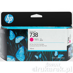 HP738 Oryginalny Tusz Do DesignJet T850 T950 [498N6A] Magenta
