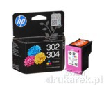 HP302 HP 304 F6U65AE N9K05AE Tusz Kolorowy