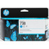 HP738 Oryginalny Tusz Do DesignJet T850 T950 [498N5A] Cyan