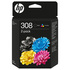 HP308 Oryginalny Zestaw Tuszy Do Envy [6L6S6UE] Czarny + Kolor